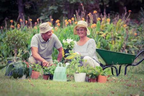 Landscaping waste sorted into an eco-friendly disposal area in Camden
