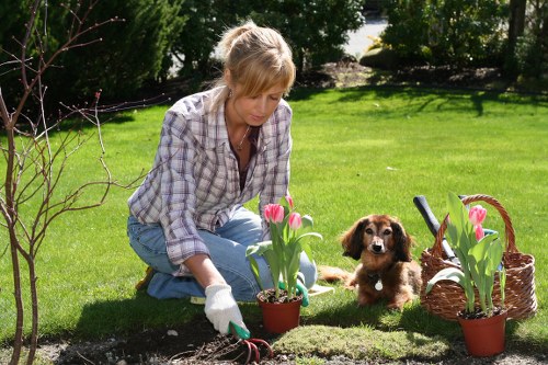 Secure landscaping payment system with PCI compliance indicators
